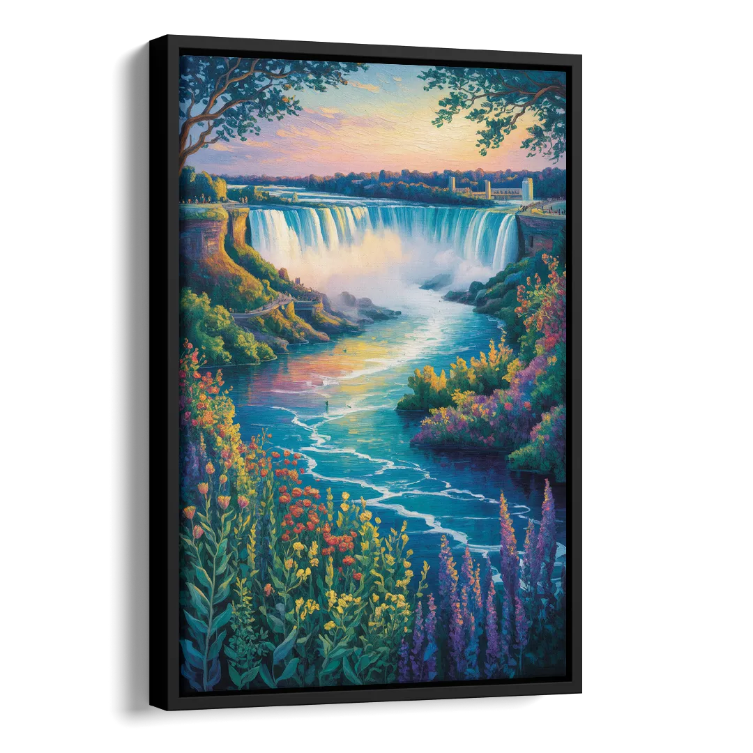 Niagara Botanical Gardens Side - Black Canvas Wall Art