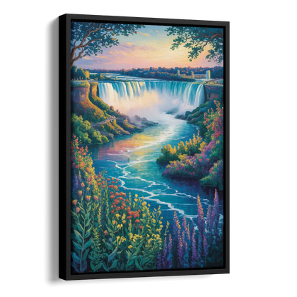 Niagara Botanical Gardens Side - Black Canvas Wall Art
