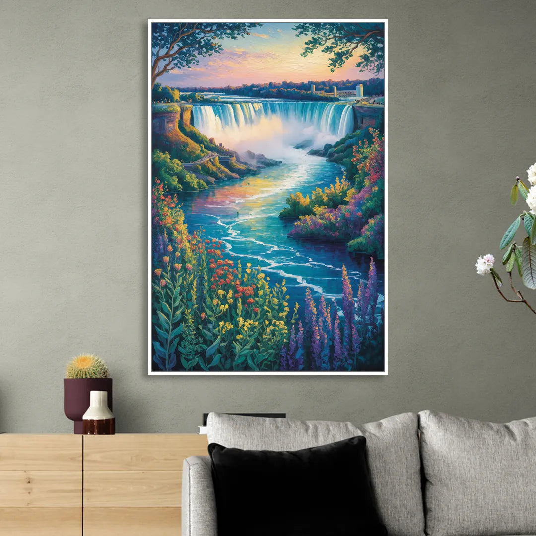 Niagara Botanical Gardens Sitting Room - White Canvas Wall Art