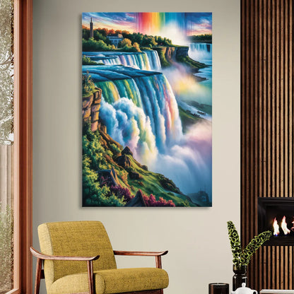 Niagara Falls Close Up Sitting Room - Canvas Wall Art