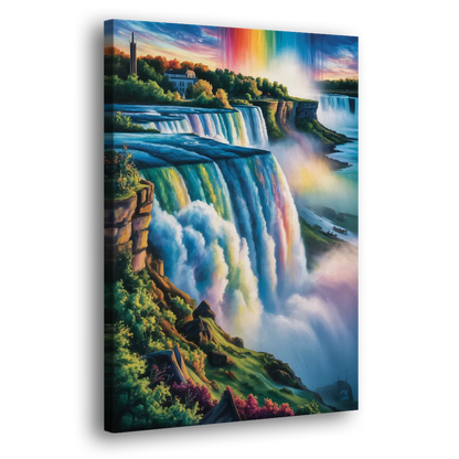 Niagara Falls Close Up Side - Canvas Wall Art