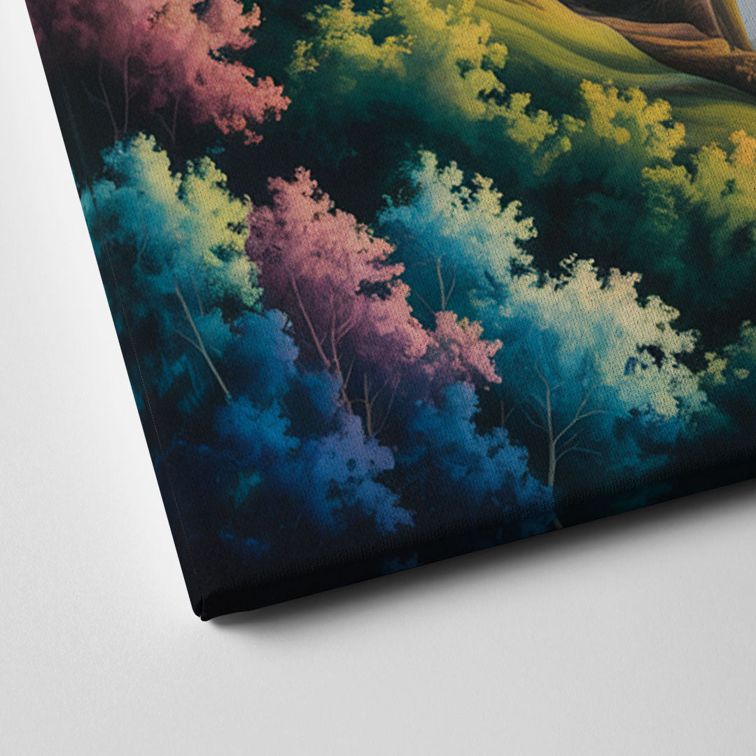 Niagara Falls Color Burst Canvas Close Up