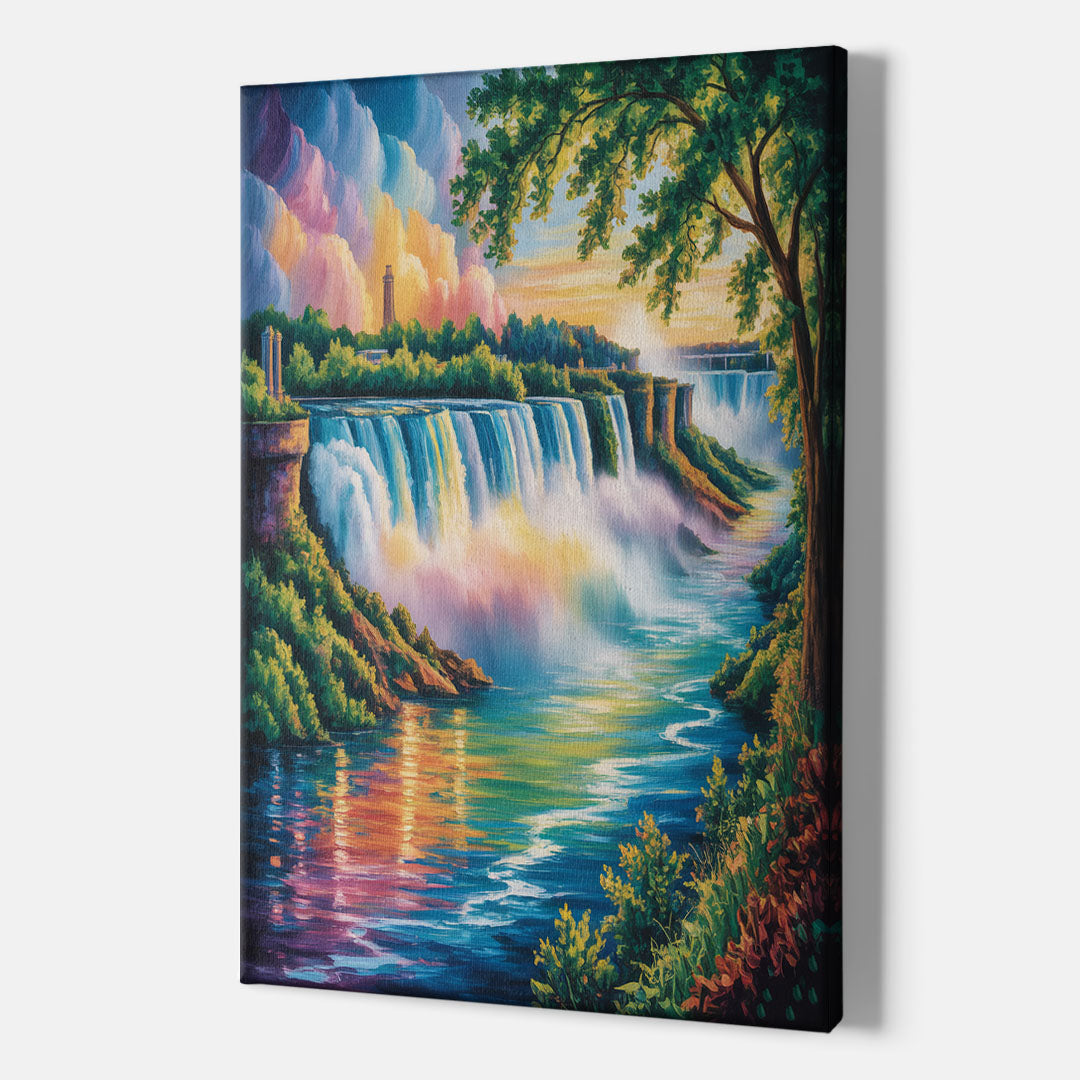 Niagara Falls Nature Trail - Canvas Print Art Sides