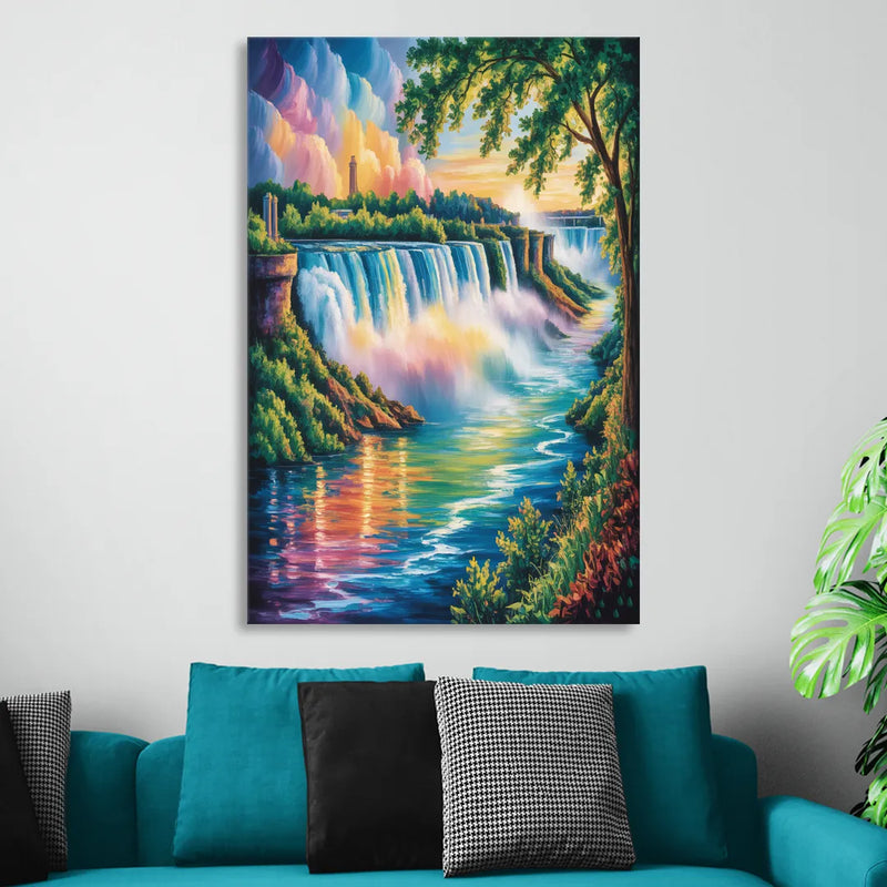 Niagara Falls Nature Trail Sitting Room - Canvas Wall Art