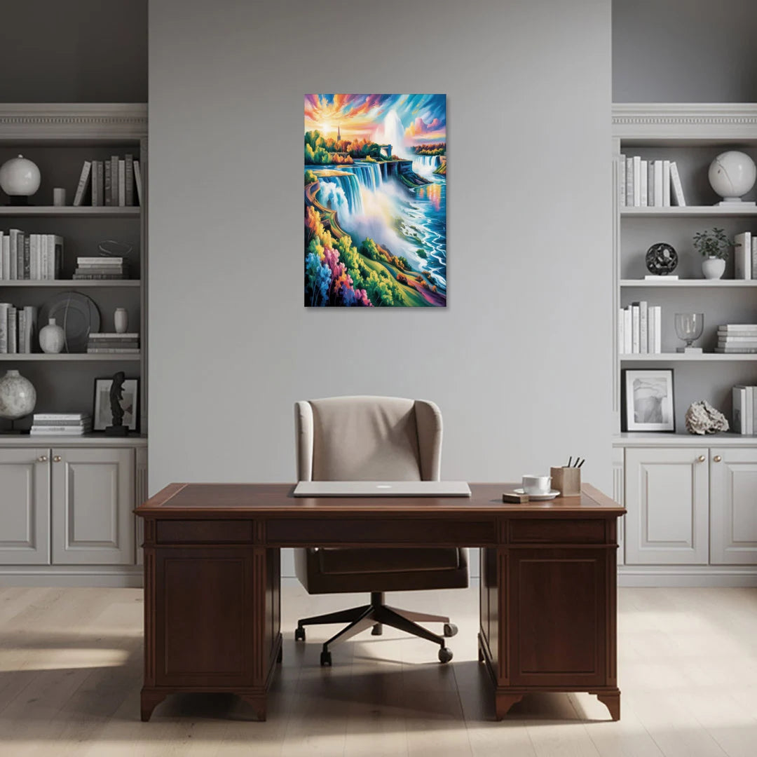 Niagara Falls Panorama - Canvas Wall Art - Office - 24x36