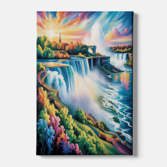 Niagara Falls Panorama - Canvas Wall Art