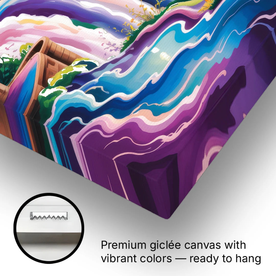 Niagara Falls Summer View - Canvas Wall Art - Gallery Wrap Corner