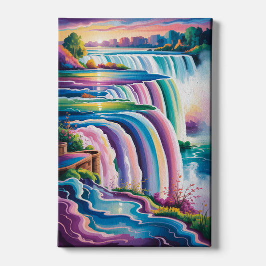 Niagara Falls Summer View - Canvas Wall Art