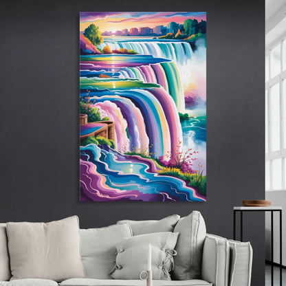 Niagara Falls Summer View Sitting Room - Canvas Wall Art