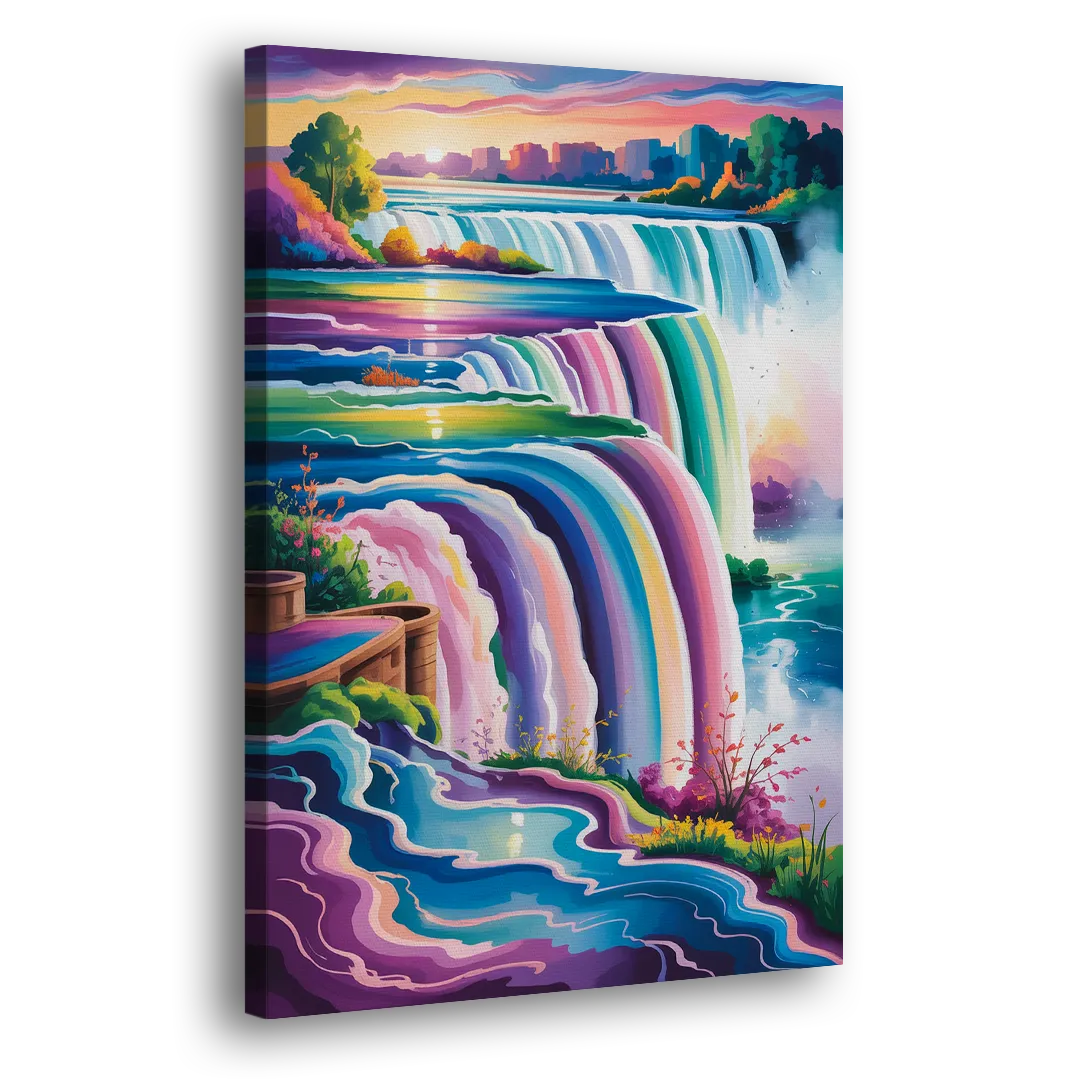Niagara Falls Summer View Side - Canvas Wall Art