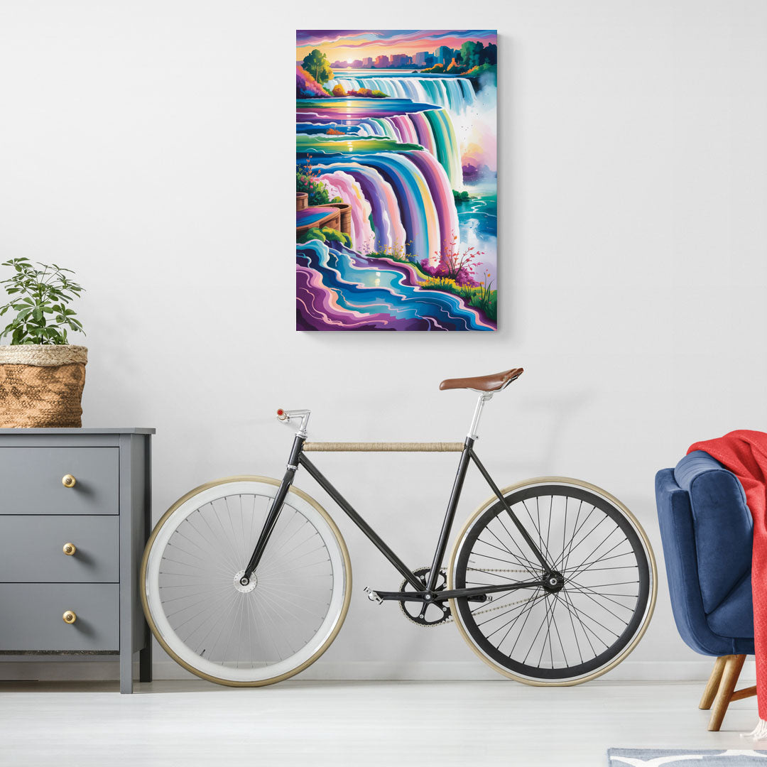 Niagara Falls Summer View - Canvas Wall Art Living Room