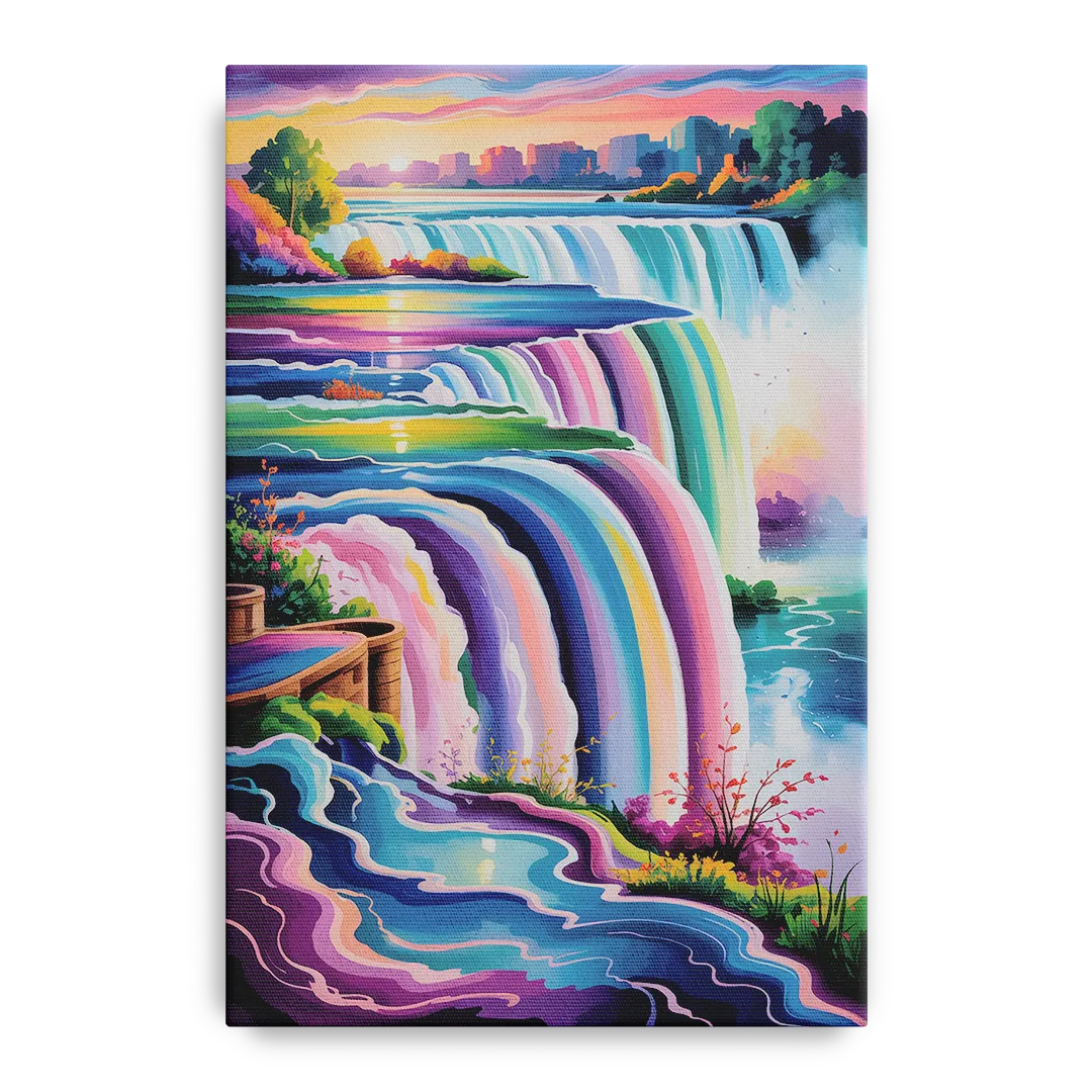 Niagara Falls Summer View Front - Canvas Wall Art