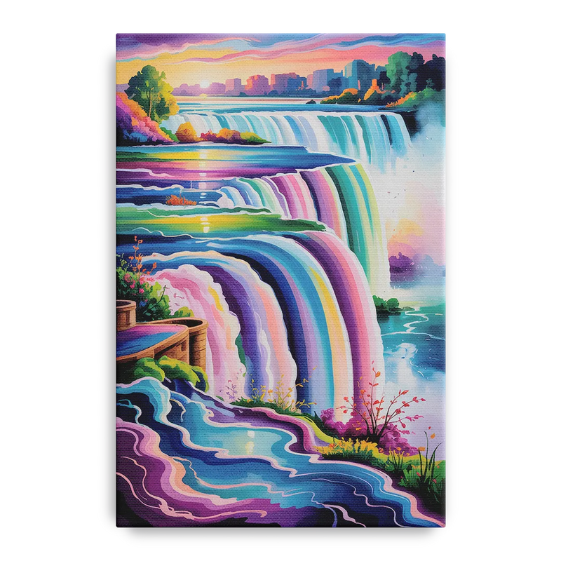 Niagara Falls Summer View Front - Canvas Wall Art