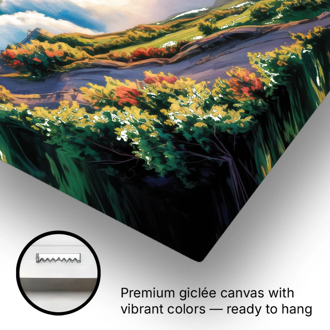 Niagara Falls Tourist View - Canvas Wall Art - Gallery Wrap Corner