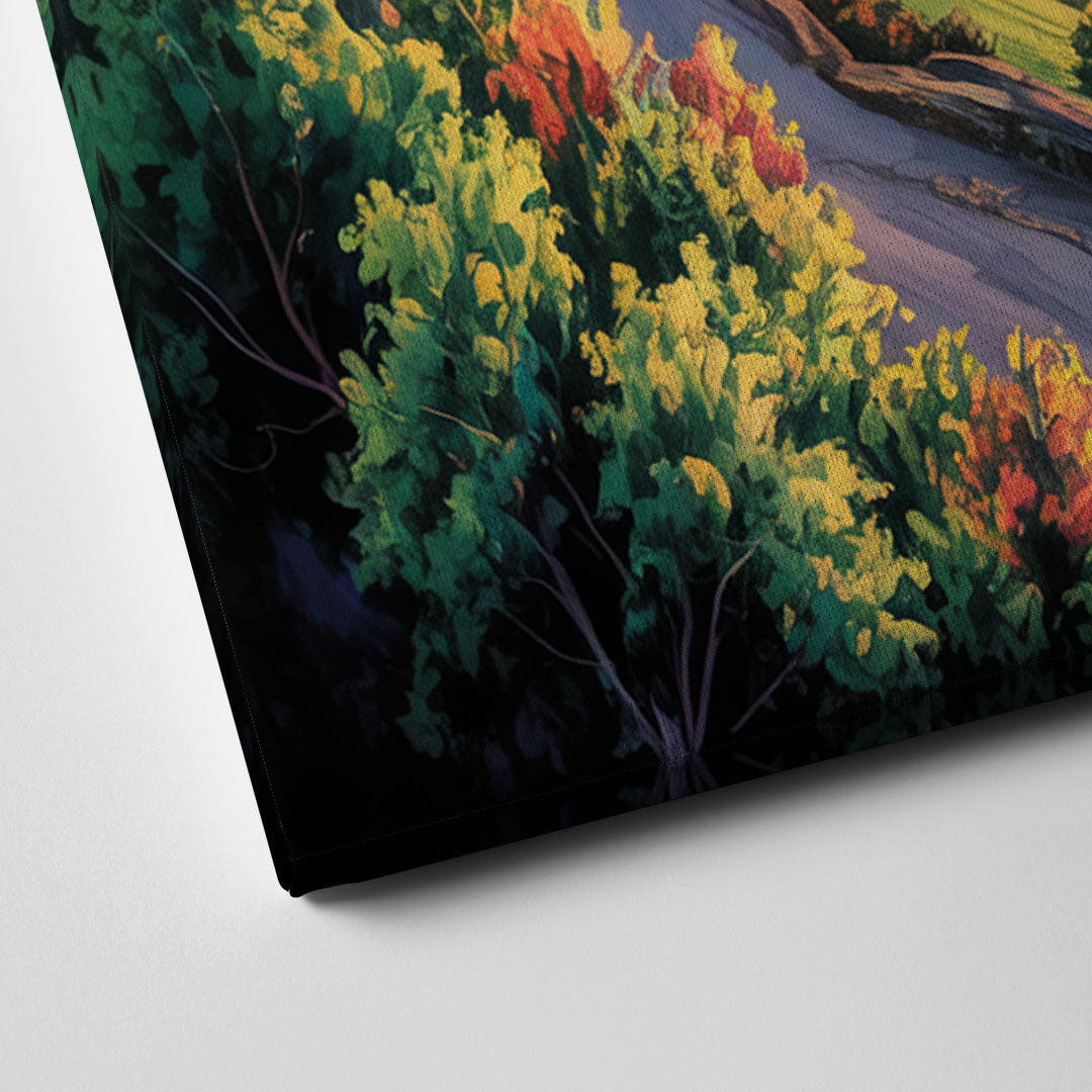 Niagara Falls Tourist View Canvas Close Up