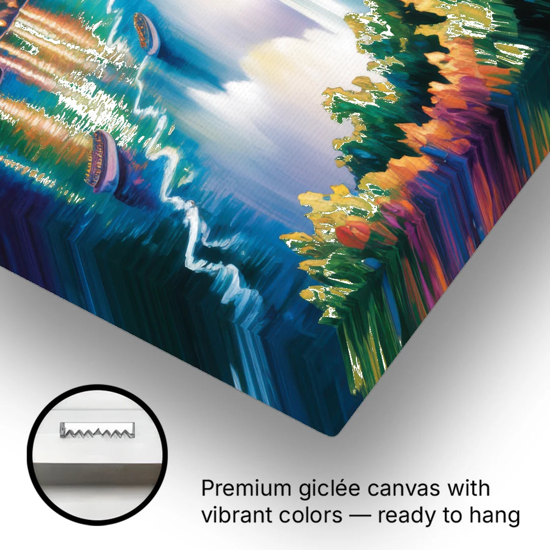 Niagara Falls Tunnel View - Canvas Wall Art - Gallery Wrap Corner