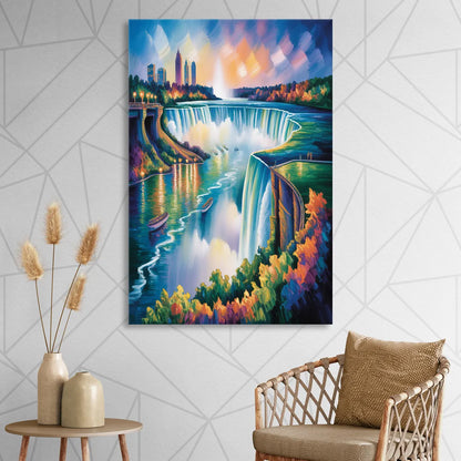 Niagara Falls Tunnel View Sitting Room - Canvas Wall Art