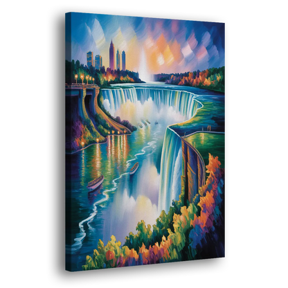 Niagara Falls Tunnel View Side - Canvas Wall Art