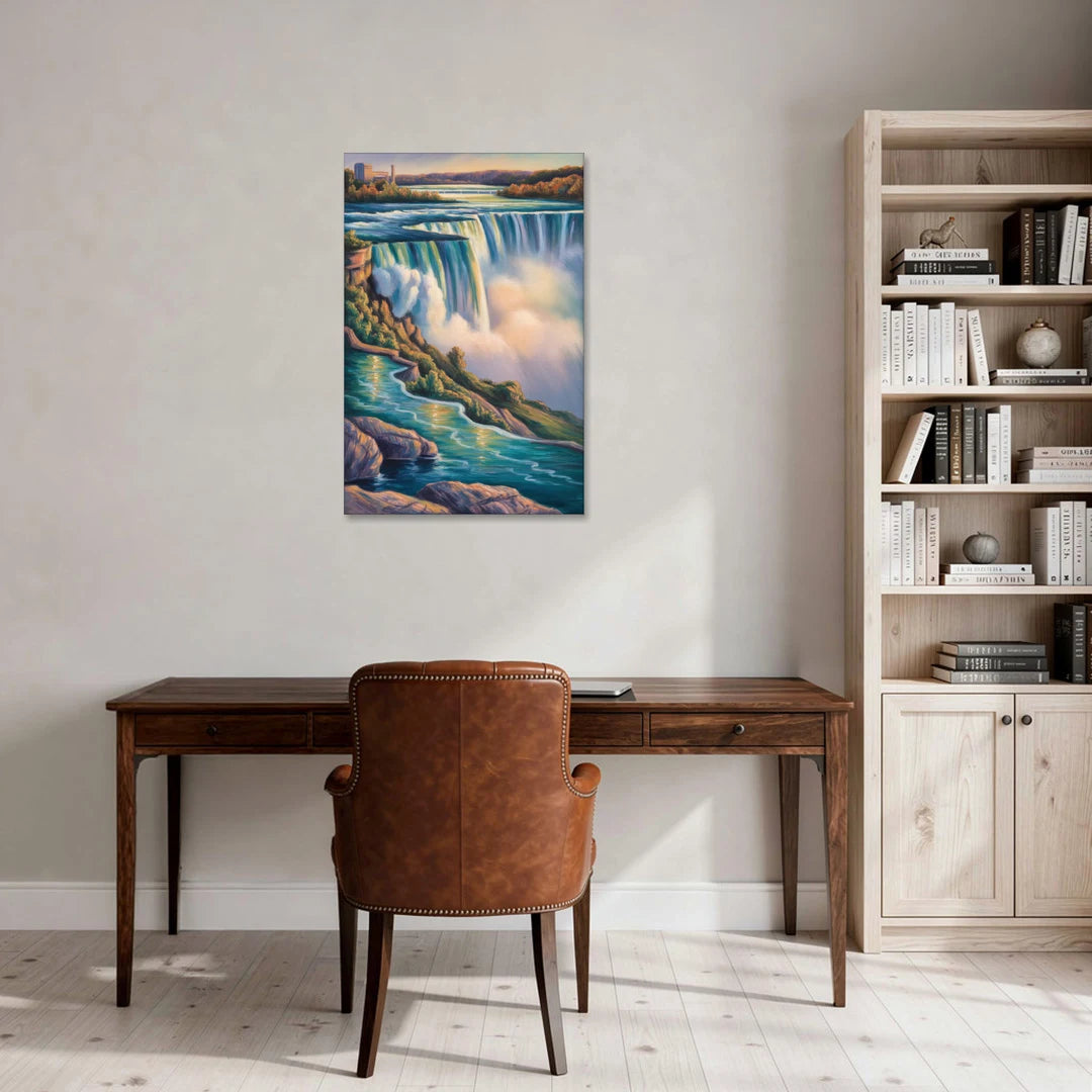 Niagara Falls Water Mist - Canvas Wall Art - Office - 24x36
