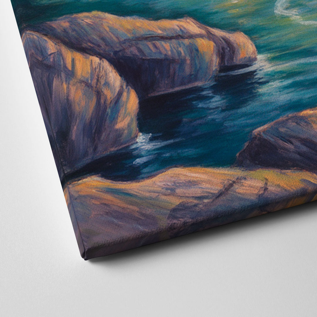 Niagara Falls Water Mist Canvas Close Up