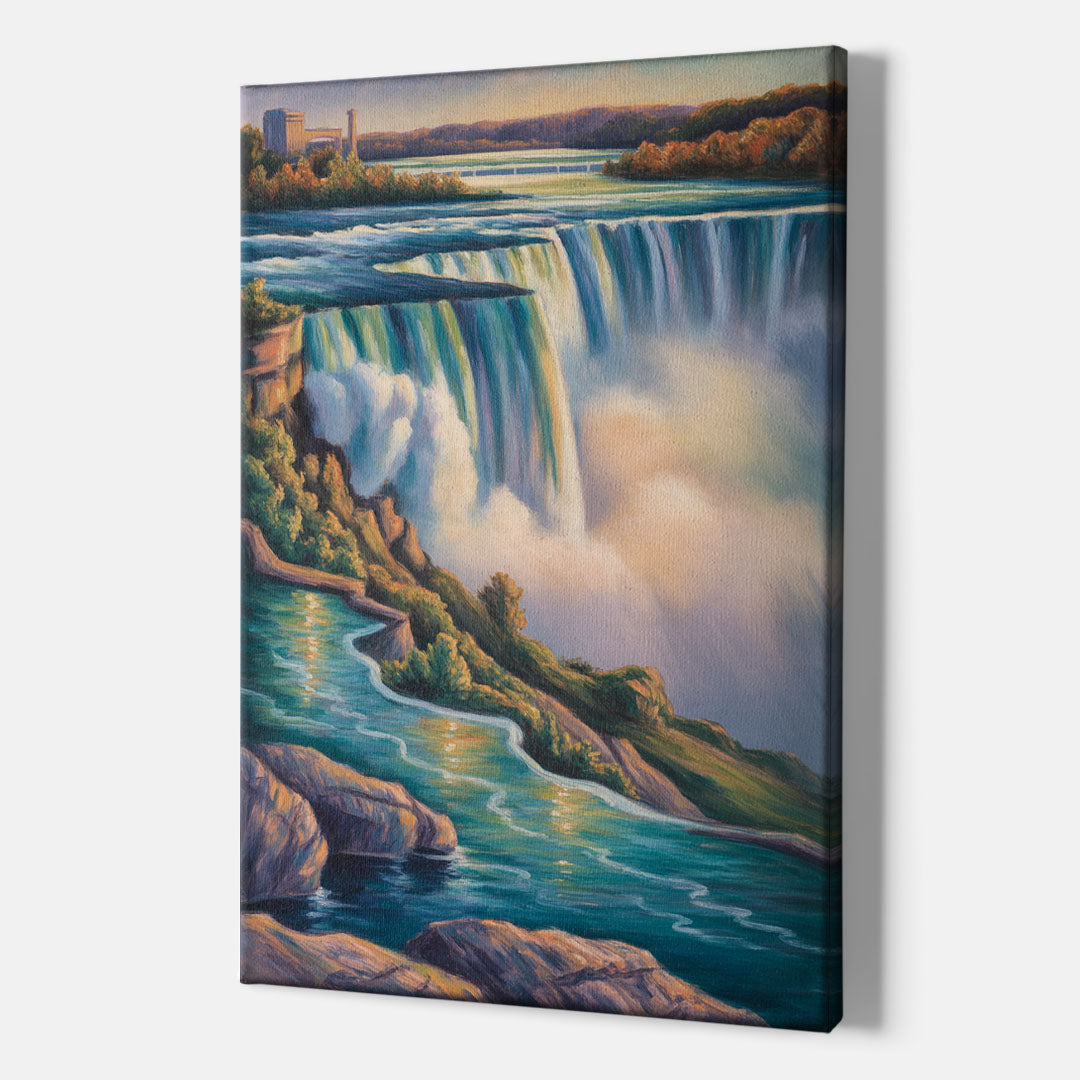 Niagara Falls Water Mist - Canvas Print Art Sides