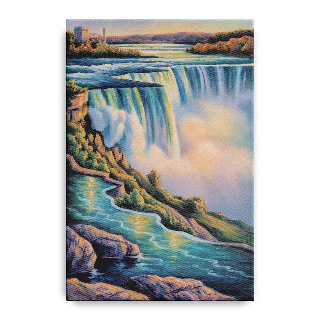 Niagara Falls Water Mist Front - Canvas Wall Art