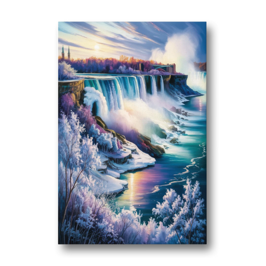 Niagara Falls Winter Freeze - Canvas Wall Art - Front