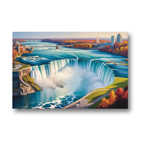 Niagara Falls from Above - Canvas Wall Art - Front