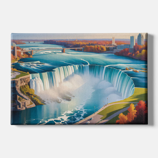 Niagara Falls from Above - Canvas Wall Art
