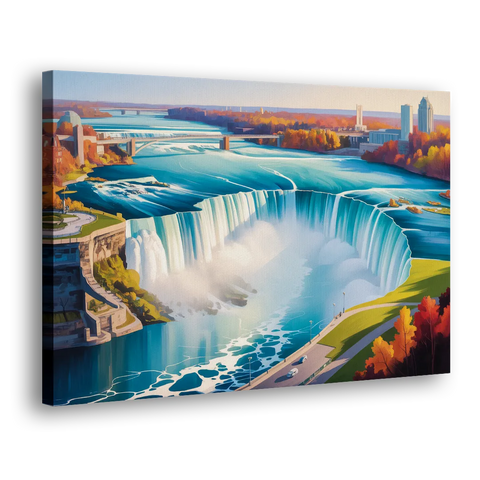 Niagara Falls from Above - Canvas Wall Art