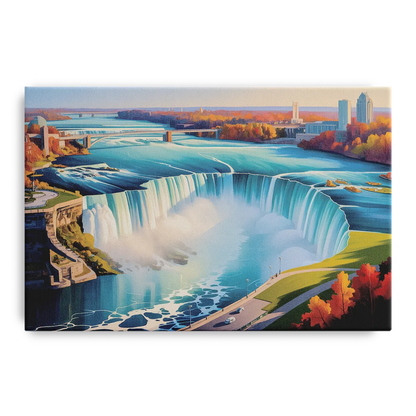 Niagara Falls from Above Front - Canvas Wall Art