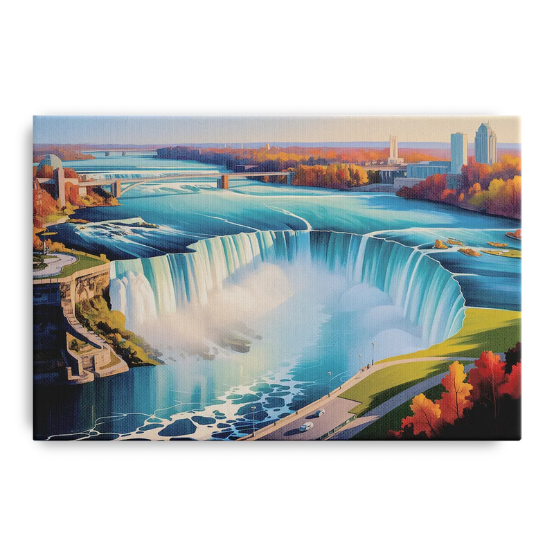 Niagara Falls from Above Front - Canvas Wall Art