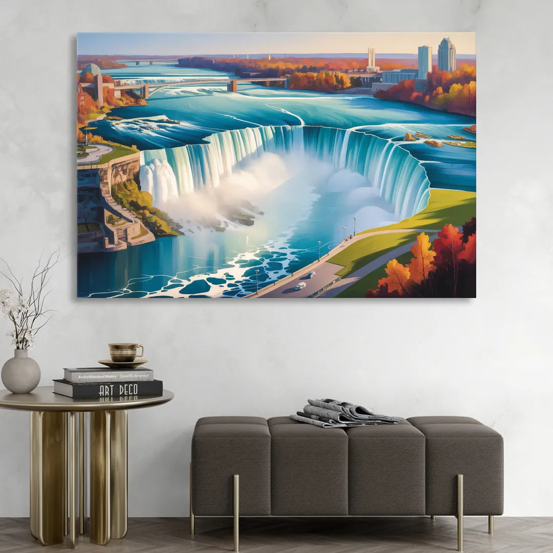 Niagara Falls from Above Living Room - Canvas Wall Art