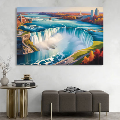Niagara Falls from Above Living Room - Canvas Wall Art