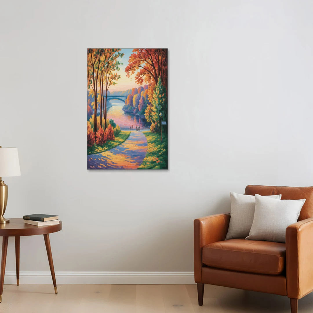 Niagara Parkway Autumn - Canvas Wall Art - Sofa - 24x36