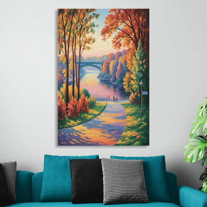 Niagara Parkway Autumn Living Room - Canvas Wall Art