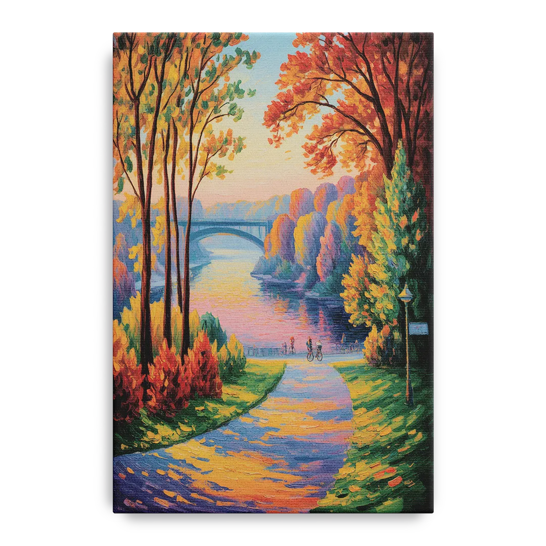 Niagara Parkway Autumn Front - Canvas Wall Art