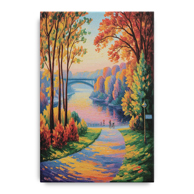 Niagara Parkway Autumn Front - Canvas Wall Art