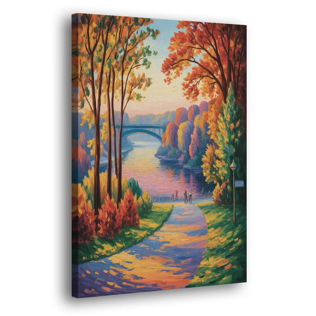 Niagara Parkway Autumn Side - Canvas Wall Art