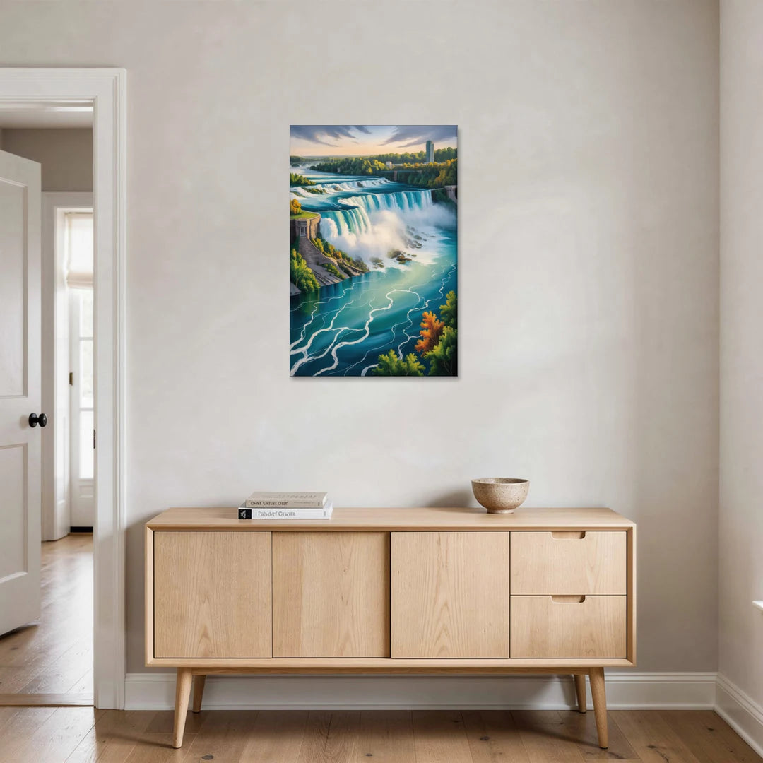 Niagara River Rapids - Canvas Wall Art - Coffee Table - 24x36