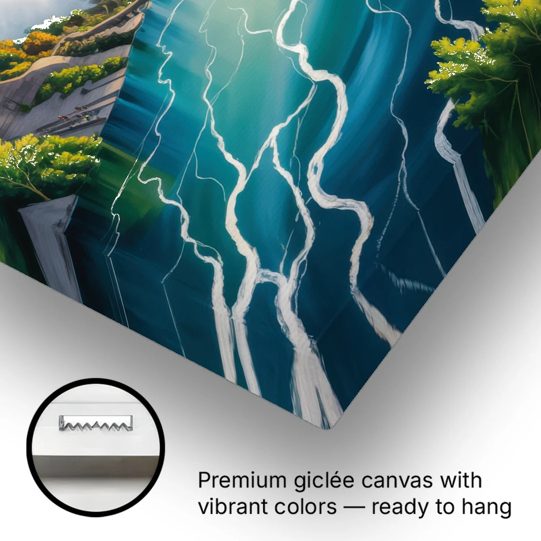 Niagara River Rapids - Canvas Wall Art - Gallery Wrap Corner