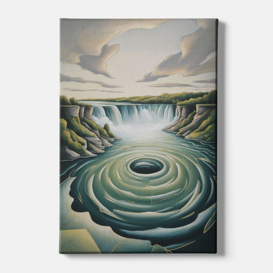 Niagara Whirlpool Aerial - Canvas Wall Art