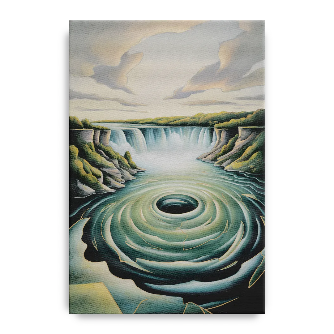 Niagara Whirlpool Aerial Front - Canvas Wall Art