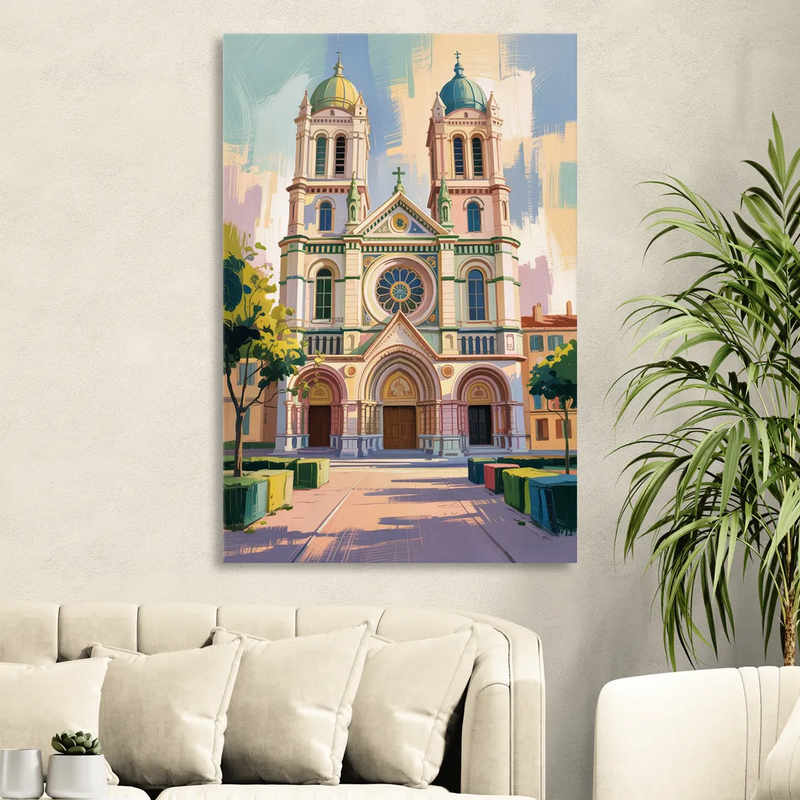 Nice Cathedral Sitting Room - Canvas Wall Art