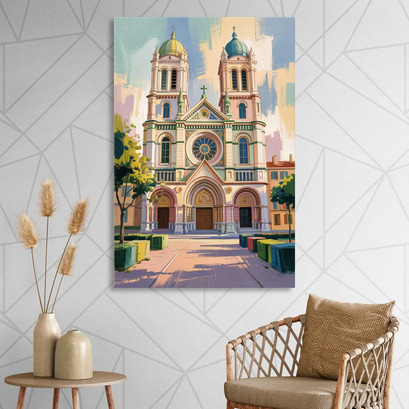 Nice Cathedral Living Room - Canvas Wall Art