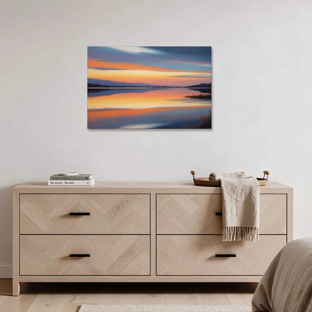Nichupté Lagoon Sunset - Canvas Wall Art - Coffee Table - 36x24