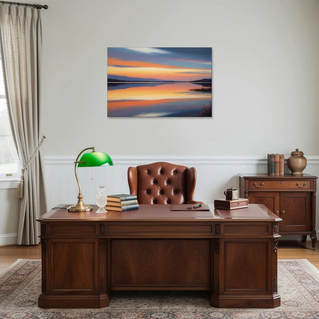 Nichupté Lagoon Sunset - Canvas Wall Art - Office - 36x24
