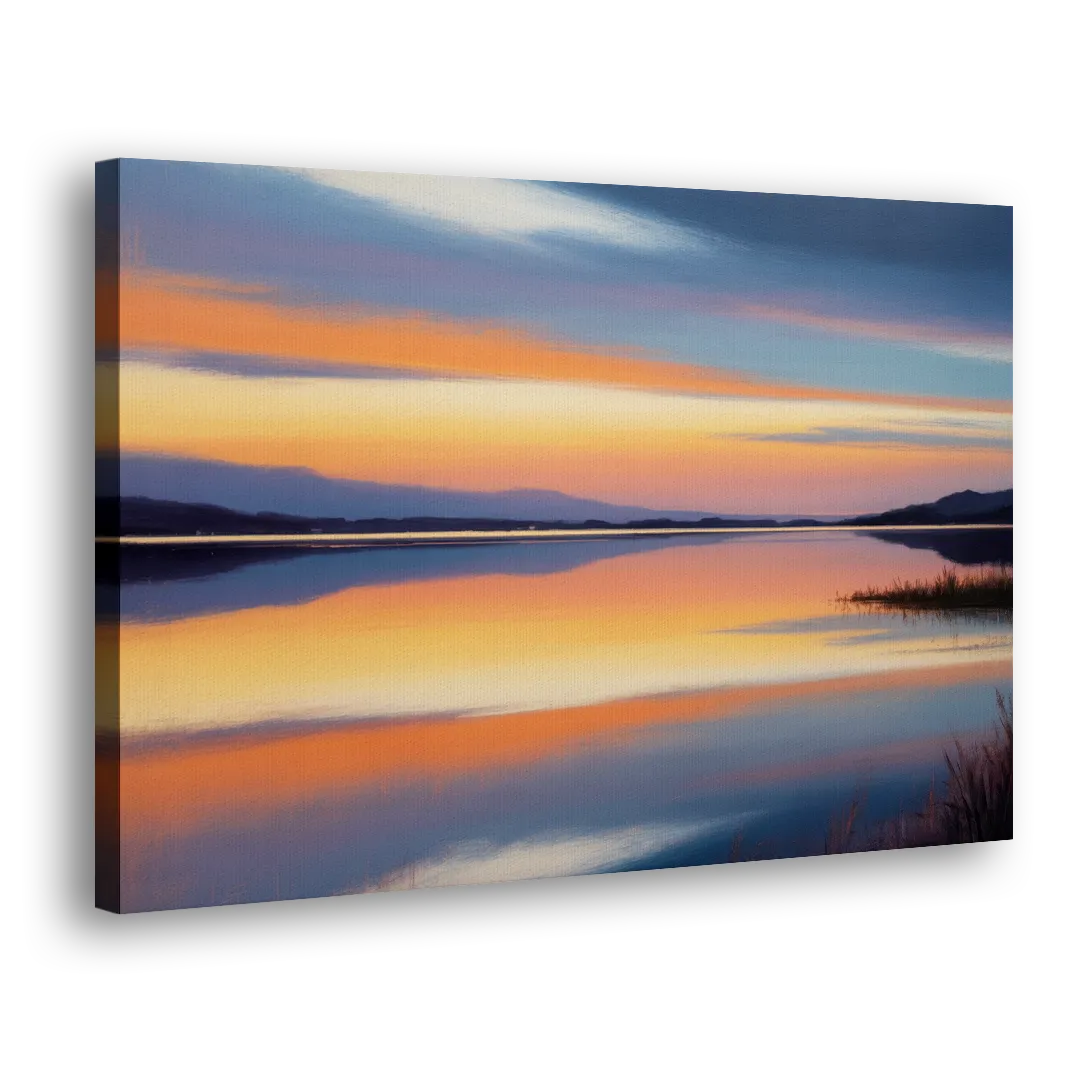 Nichupté Lagoon Sunset Side - Canvas Wall Art