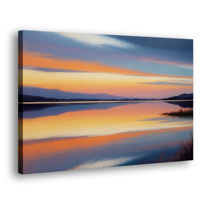 Nichupté Lagoon Sunset Side - Canvas Wall Art