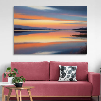 Nichupté Lagoon Sunset Living Room - Canvas Wall Art